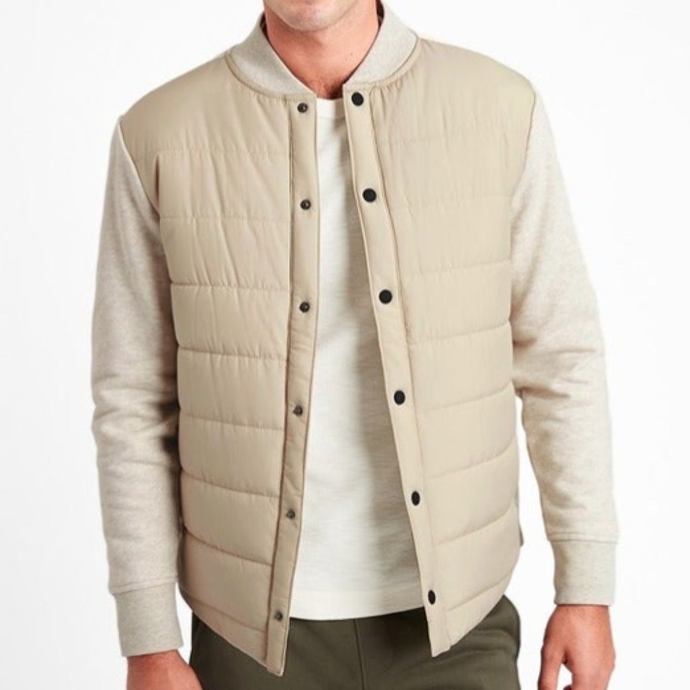 Banana Republic Quilted Basketball Jacket - Medium